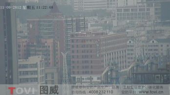 100萬像素-廣州琶洲保利建筑工地塔吊高清高速球監(jiān)控效果演示